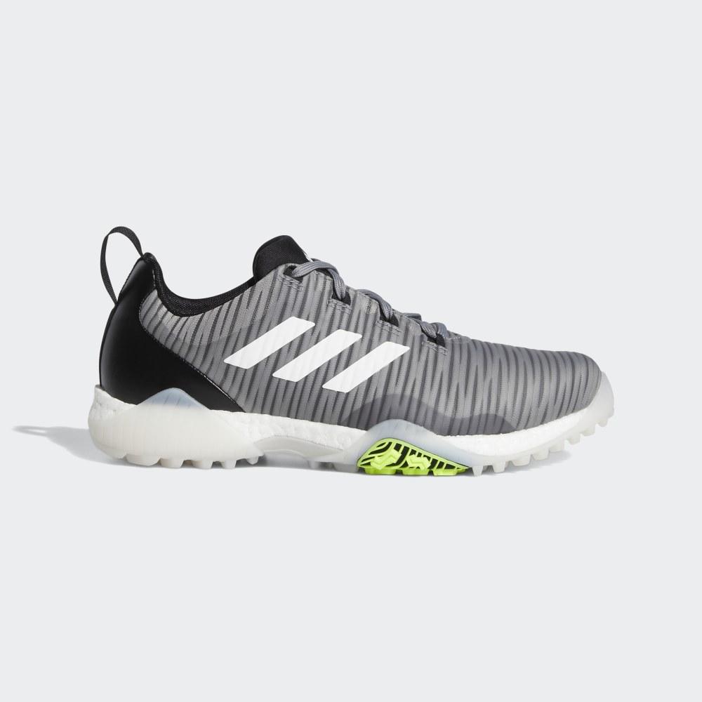 Adidas Men's CodeChaos Golf Shoes Grey/White/Black Ireland EE9103